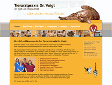 Tablet Screenshot of praxis-drvoigt.de
